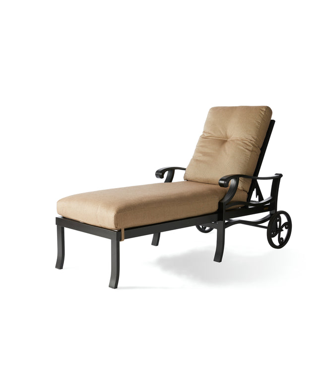 Mallin Anthem Cushion Chaise Lounge AN-515 - Autumn Rust / Rochelle Spice