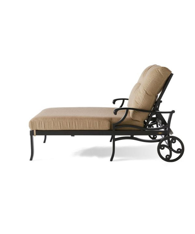Mallin Anthem Cushion Chaise Lounge and a Half AN-525 - Autumn Rust / Rochelle Spice