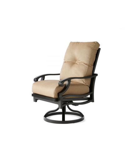 Mallin Anthem Cushion Swivel Rocking Dining Armchair AN-560 - Autumn Rust / Heather Beige