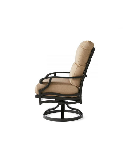 Mallin Anthem Cushion Swivel Rocking Dining Armchair AN-560 - Autumn Rust / Heather Beige