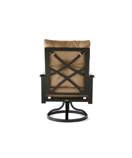 Mallin Anthem Cushion Swivel Rocking Dining Armchair AN-560 - Autumn Rust / Heather Beige
