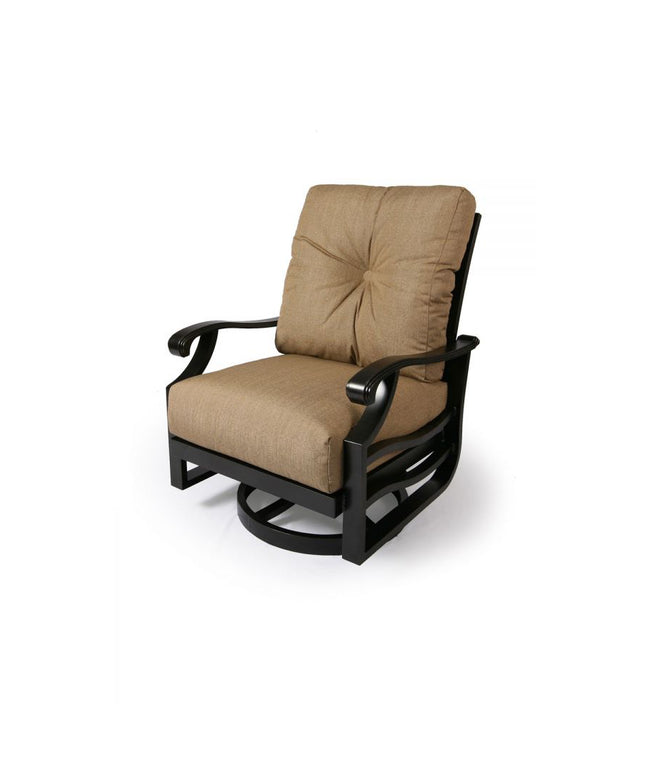 Mallin Anthem Cushion Spring Swivel Lounge Chair AN-586 - Autumn Rust / Rochelle Spice