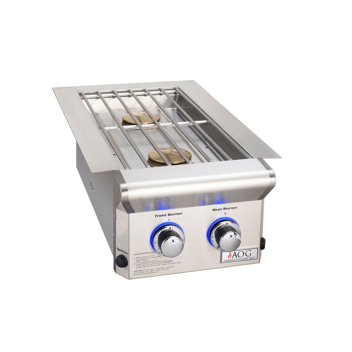 American Outdoor Grill (AOG) Built-In Double Side Burner 25,000 BTU’s (“L” Series) 3282L