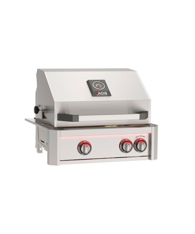24" American Outdoor Grill (AOG) "L" Series Gas Grill w/ Backburner & Rotisserie Kit AOG24L