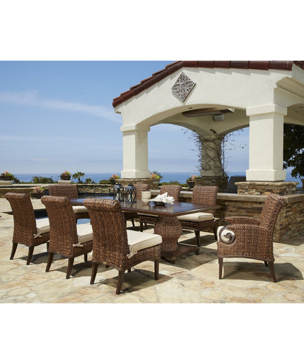 Patio Renaissance Antigua Side Chair with Cushion 973820 - Cloves / Sailcloth Sahara