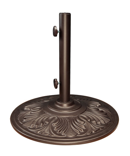 Treasure Garden 50 lb. Round Art Deco Umbrella Base BA500 - Bronze