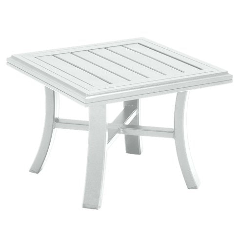 Tropitone Banchetto 24 Inch Square Tea Table 401138 - Snow