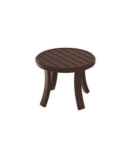 Tropitone Banchetto 24 Inch Round Tea Table 401183 - Rich Earth