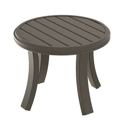 Tropitone Banchetto 24 Inch Round Tea Table 401183 - Mocha
