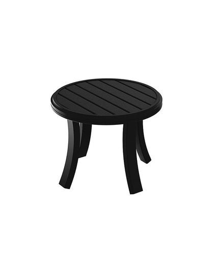 Tropitone Banchetto 24 Inch Round Tea Table 401183 - Obsidian