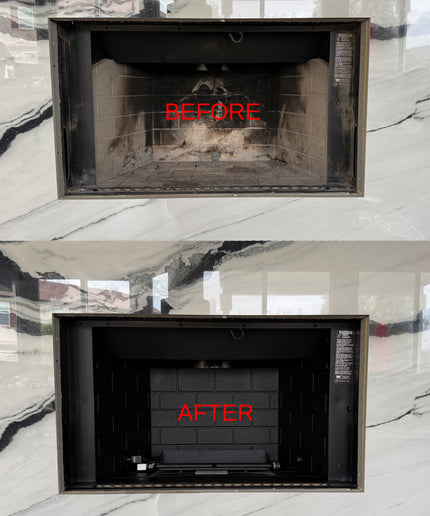 1 Pint Black Out Fireplace Paint - Blackout