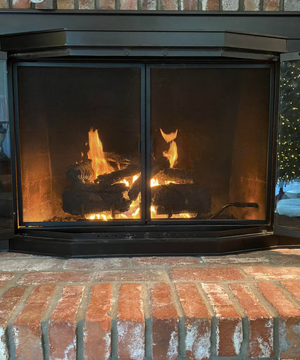 24" Real Fyre Charred American Oak Gas Log Set with Remote Ignition