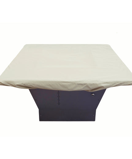 Treasure Garden 60”W x 60"D x 15"H Square Fire Table Cover CP927 - Tan (Fits 48" - 60" Firepits)