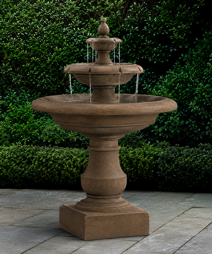 Campania Alessia 35.25" W x 51" H Cast Stone Fountain FT-442-PN - Pietra Nuova