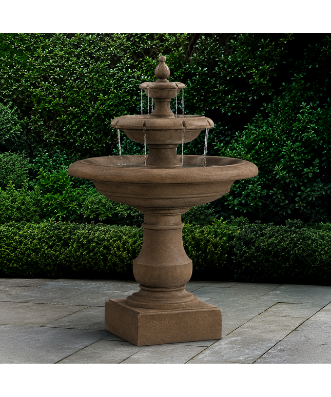 Campania Alessia 35.25" W x 51" H Cast Stone Fountain FT-442-PN - Pietra Nuova
