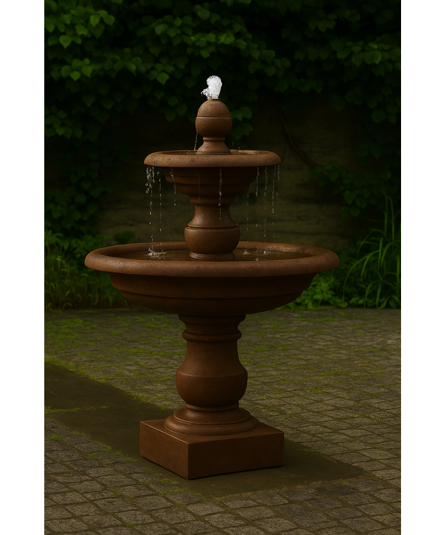 Campania Caterina 35" W x 52" H Cast Stone Fountain FT-192-PN - Pietra Nuova