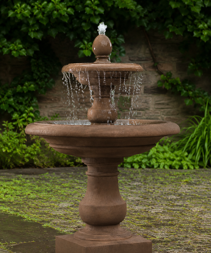 Campania Caterina 35" W x 52" H Cast Stone Fountain FT-192-PN - Pietra Nuova