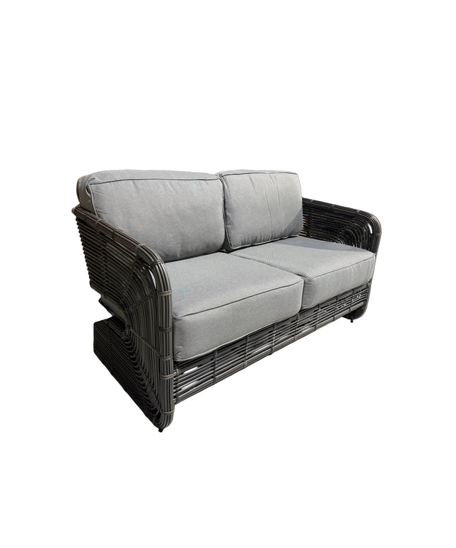 Woodard Carver Cushion Love Seat S675021WL - Sonnet Gray