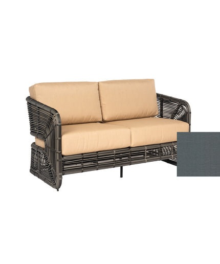 Woodard Carver Cushion Love Seat S675021WL - Sonnet Gray