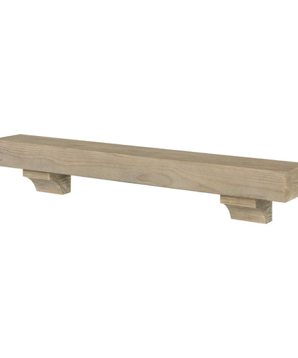 Pearl Mantels 60" Cherokee Wood Fireplace Mantel Shelf with Corbels 355-60-46 - Fontana