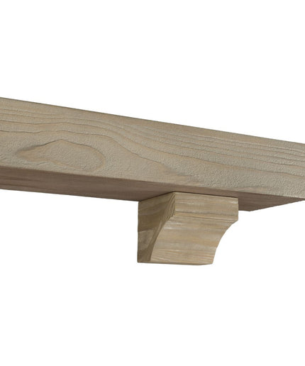 Pearl Mantels 60" Cherokee Wood Fireplace Mantel Shelf with Corbels 355-60-46 - Fontana