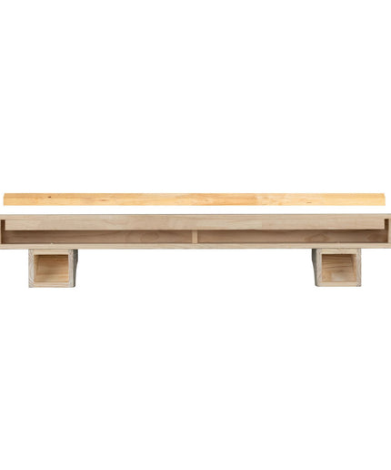Pearl Mantels 60" Cherokee Wood Fireplace Mantel Shelf with Corbels 355-60-46 - Fontana