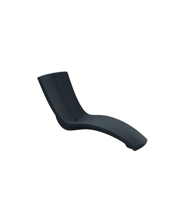 Tropitone Curve Marine Grade Polymer Chaise Lounge 3A1533-04 - Bright Black
