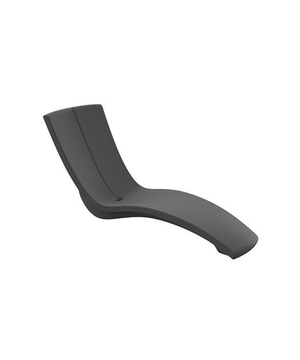 Tropitone Curve Marine Grade Polymer Chaise Lounge 3A1533-04 - Bright Gray