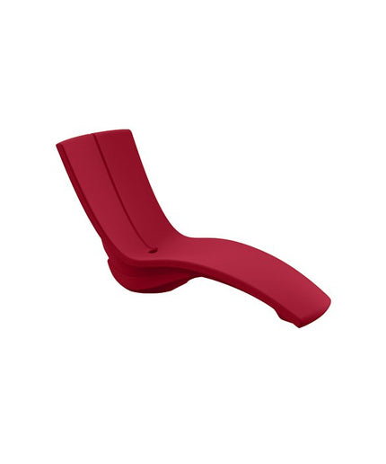 Tropitone Curve Marine Grade Polymer Chaise Lounge w/ Riser 3A1533-08 - Bright Red