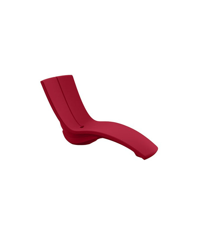 Tropitone Curve Marine Grade Polymer Chaise Lounge w/ Riser 3A1533-08 - Bright Red