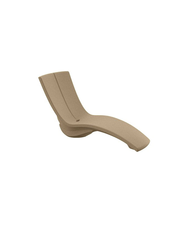 Tropitone Curve Marine Grade Polymer Chaise Lounge w/ Riser 3A1533-08 - Bright Sandstone