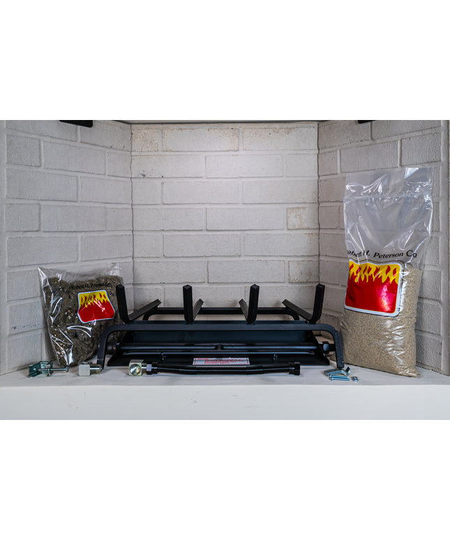 Real Fyre 18" Match Ignition Gas Log Burner System G45-18