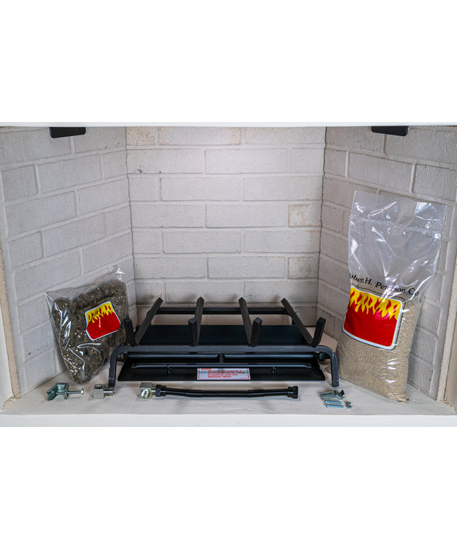 Real Fyre 18" Match Ignition Gas Log Burner System G45-18