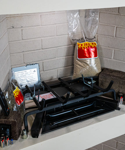 Real Fyre 18" Remote Ignition Gas Log Burner System G46-18-02