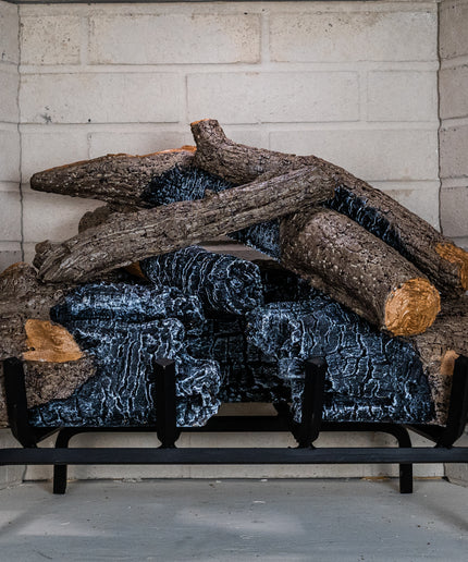 Real Fyre 18" Charred American Oak Logs Only CHAO-18/20 (Burners Sold Separately)