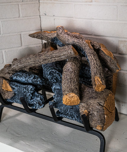 Real Fyre 18" Charred American Oak Logs Only CHAO-18/20 (Burners Sold Separately)