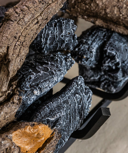 Real Fyre 18" Charred American Oak Logs Only CHAO-18/20 (Burners Sold Separately)