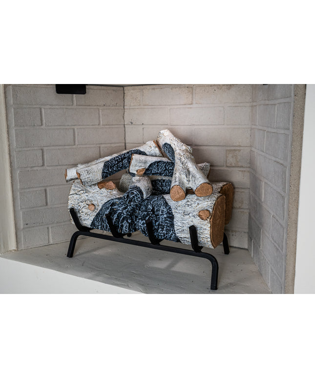 Real Fyre 18" Charred Mountain Birch Logs Only CHMBW-18/20 (Burners Sold Separately)