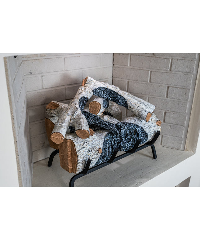 Real Fyre 18" Charred Mountain Birch Logs Only CHMBW-18/20 (Burners Sold Separately)