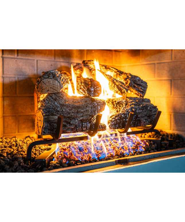 Real Fyre 18" Charred Oak Pilot Ignition Gas Log Set (LP)