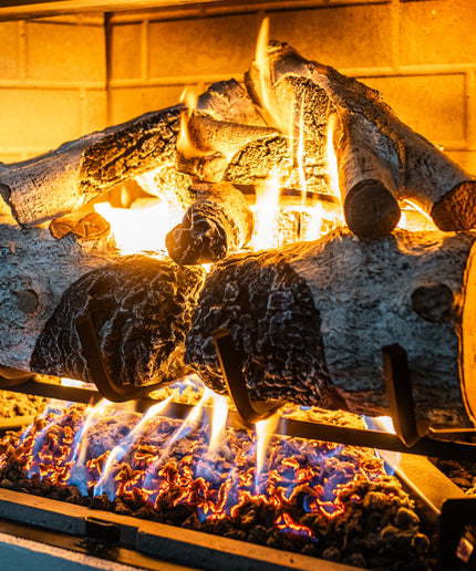 Real Fyre 18" Charred Mountain Birch Pilot Ignition Gas Log Set (LP)