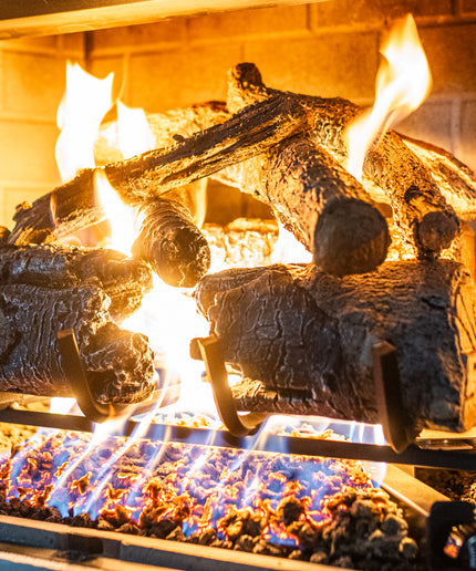 18" Charred American Oak Gas Log Set - Pilot Ignition (LP)