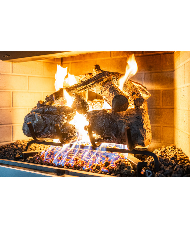 Real Fyre 18" Charred American Oak Pilot Ignition Gas Log Set (LP)