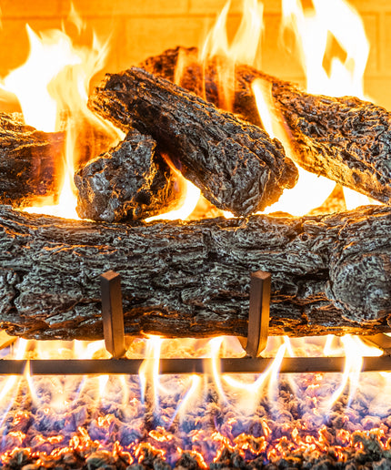Real Fyre 18" Rustic Oak Match Ignition Gas Log Set