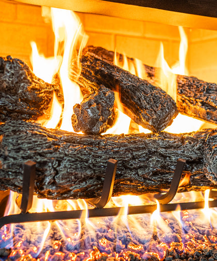 Real Fyre 18" Rustic Oak Match Ignition Gas Log Set