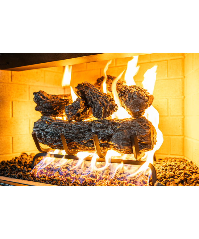 Real Fyre 18" Rustic Oak Match Ignition Gas Log Set