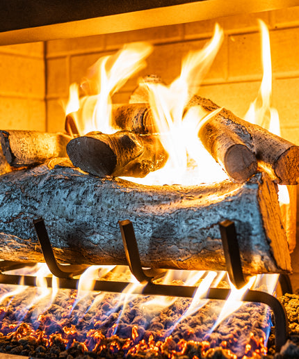 18" Mountain Birch Gas Log Set - Match Ignition