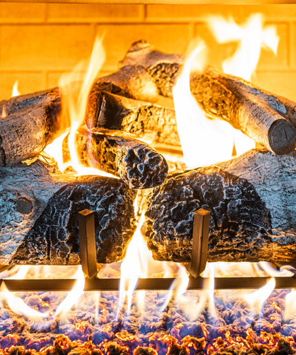 18" Charred Mountain Birch Gas Log Set -  Match Ignition