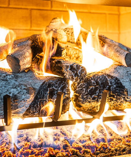 18" Charred Mountain Birch Gas Log Set -  Match Ignition