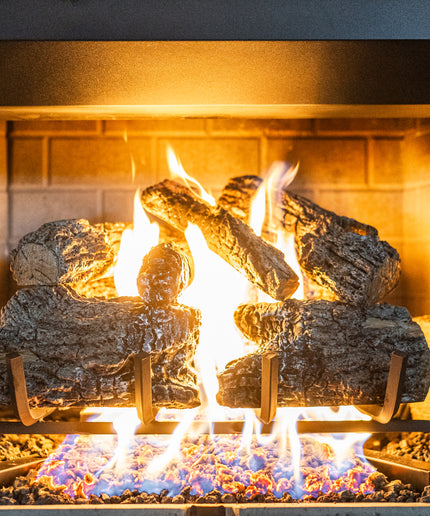 18" Charred Oak Gas Log Set - Remote Ignition